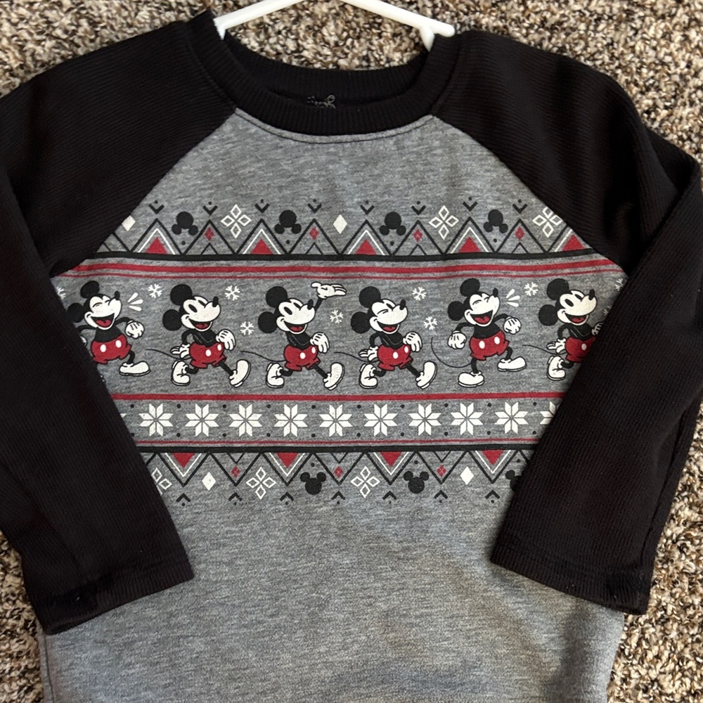 Disney Mickey Mouse Kids Sweatshirt - Black and Gray